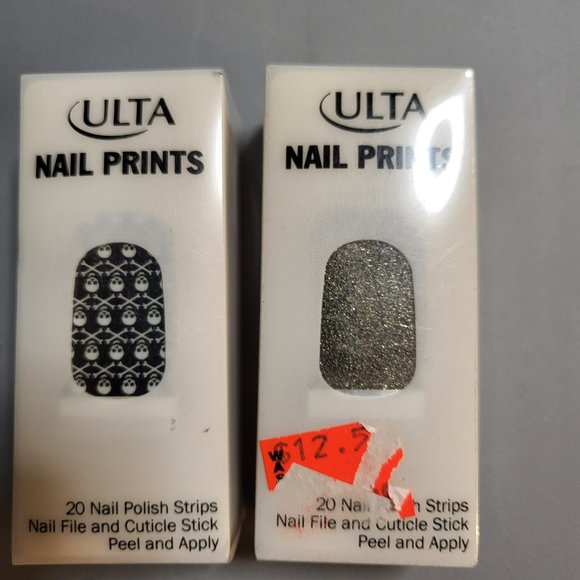 Ulta Beauty Makeup Ulta Nail Polish Strips Skulls And Glitter Set